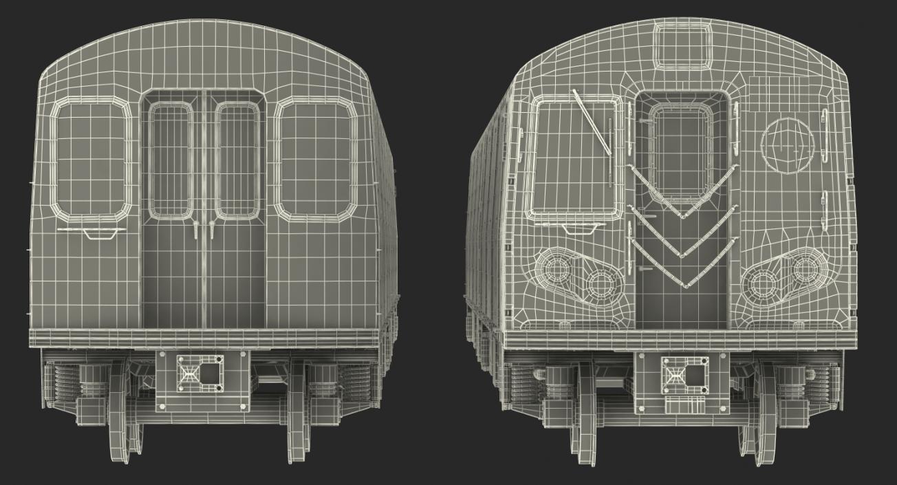 R160 New York City Subway Car 3D model