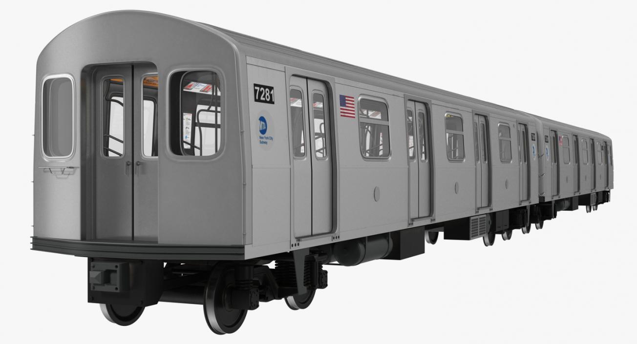 R160 New York City Subway Car 3D model