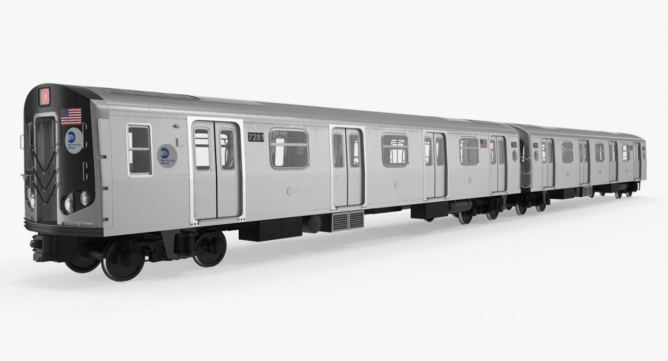 R160 New York City Subway Car 3D model