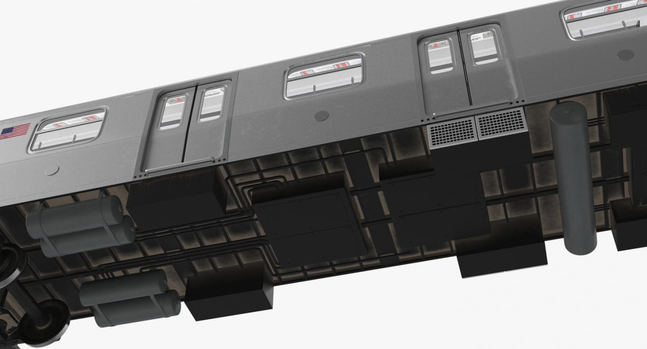 R160 New York City Subway Car 3D model