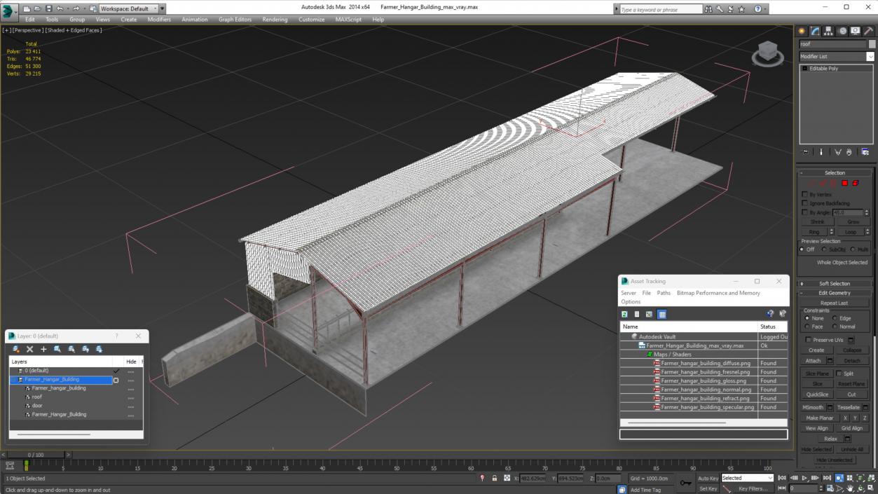 Farmer Hangar Building 3D