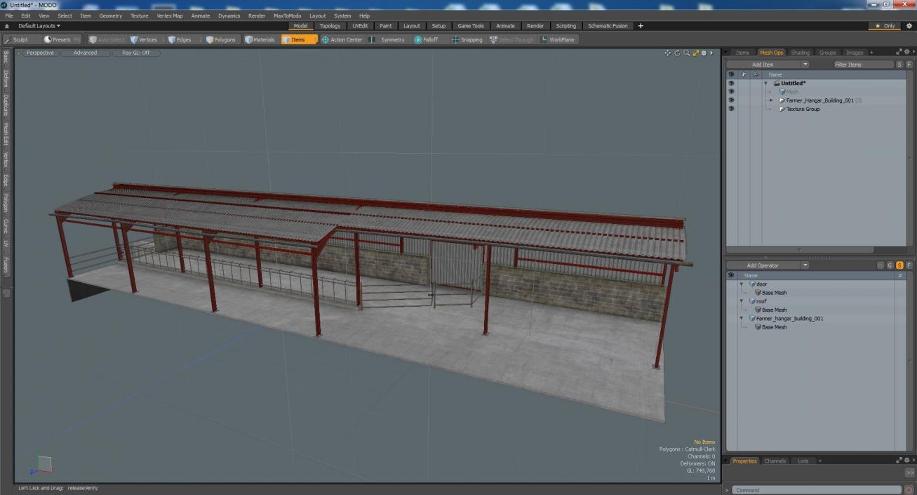 Farmer Hangar Building 3D