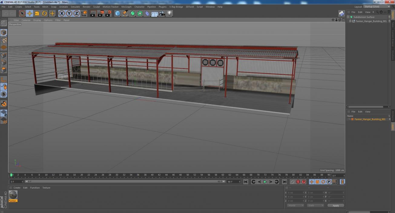 Farmer Hangar Building 3D