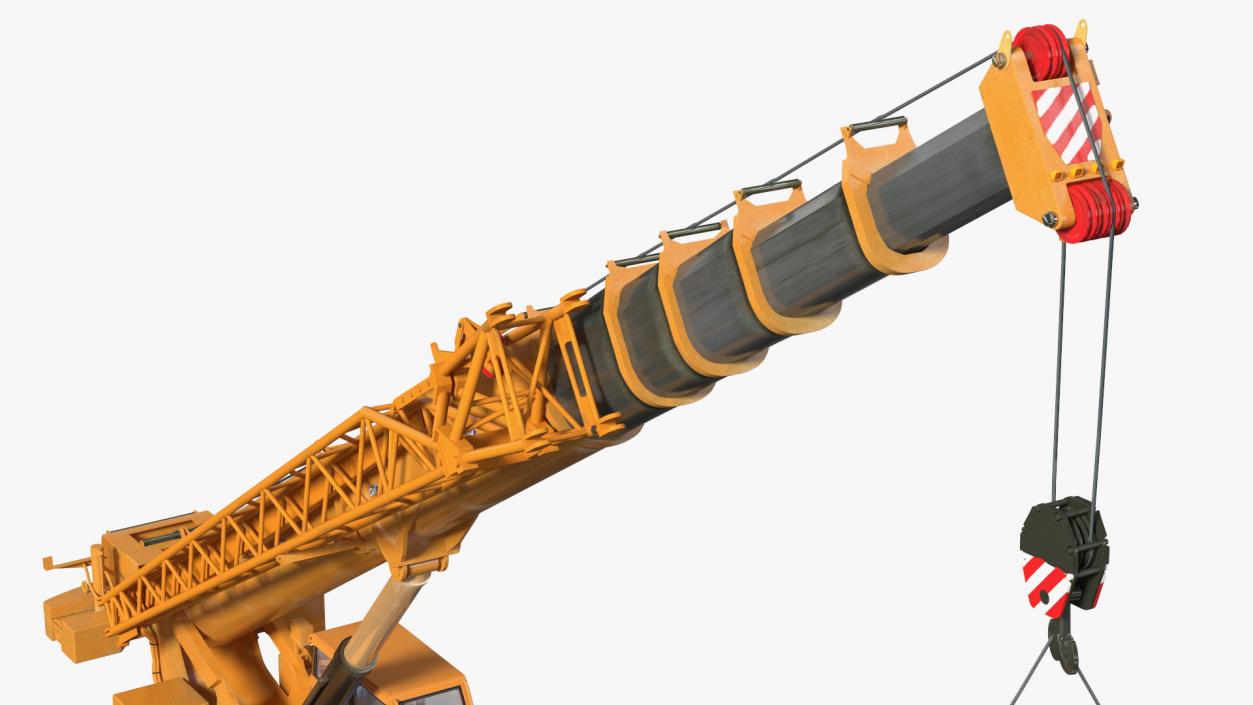 3D Compact Crane Liebherr with Concrete Wall Rigged model