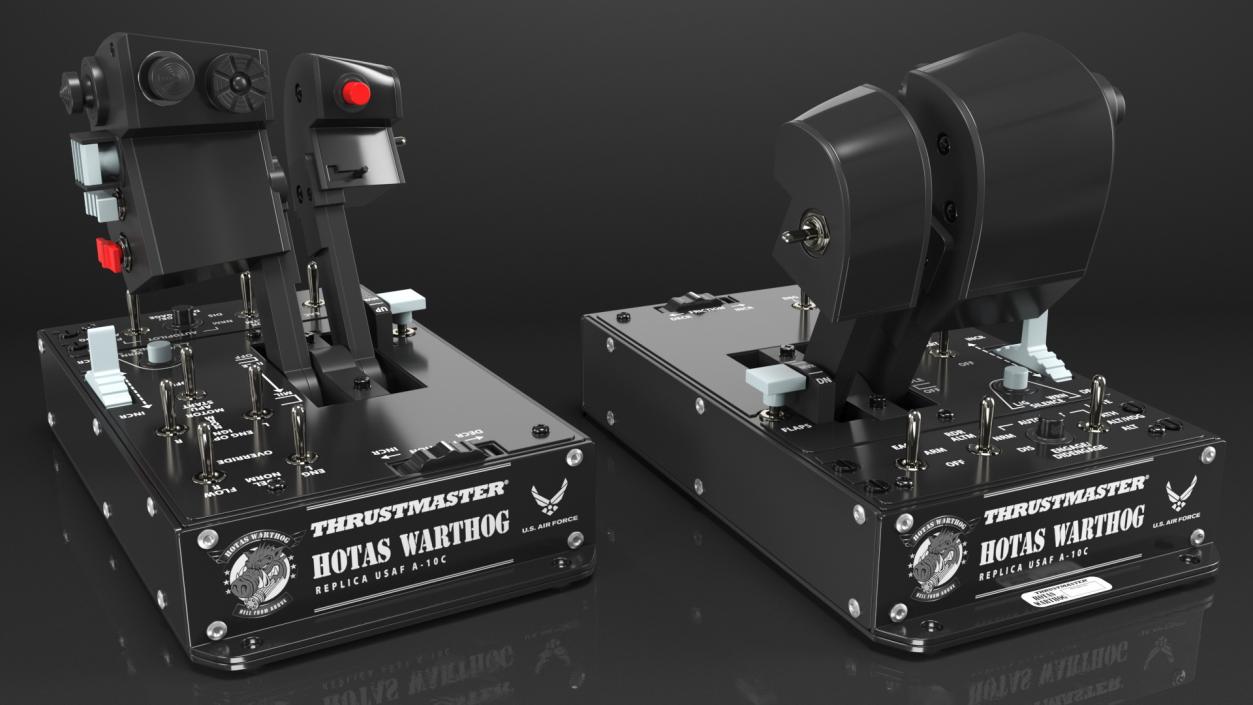 UAV Ground Control Station Thrustmaster Joysticks 3D model