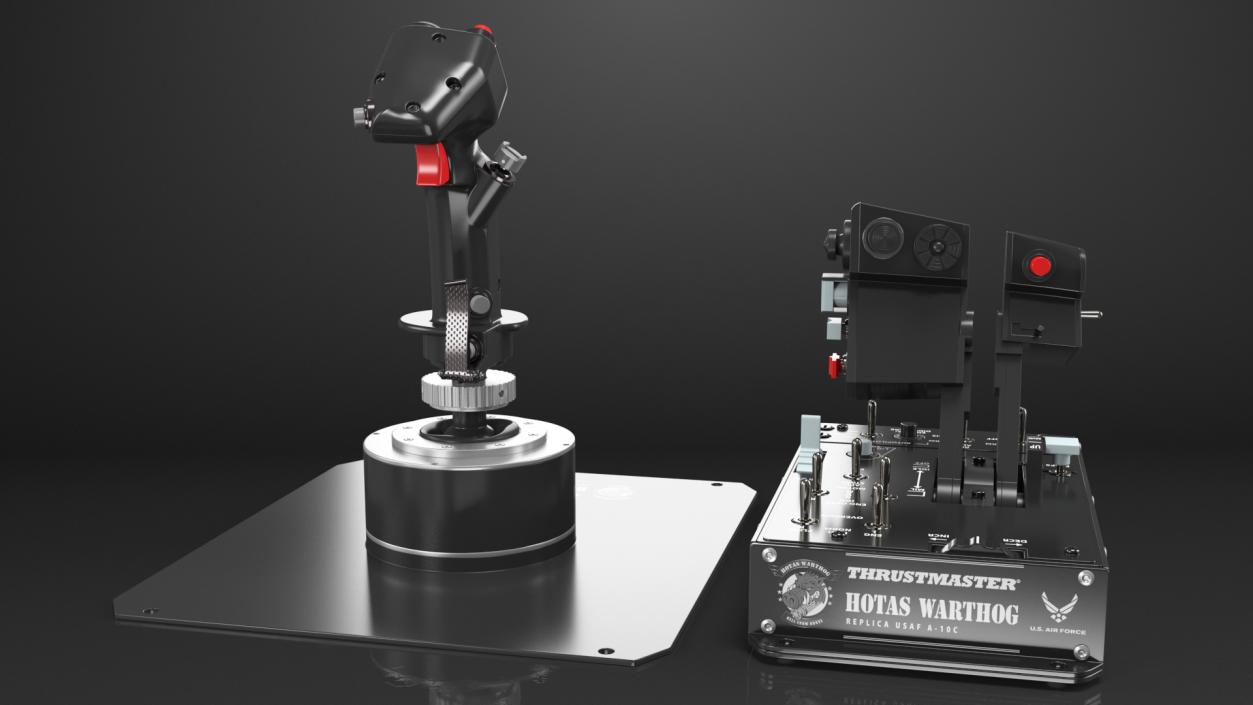 UAV Ground Control Station Thrustmaster Joysticks 3D model