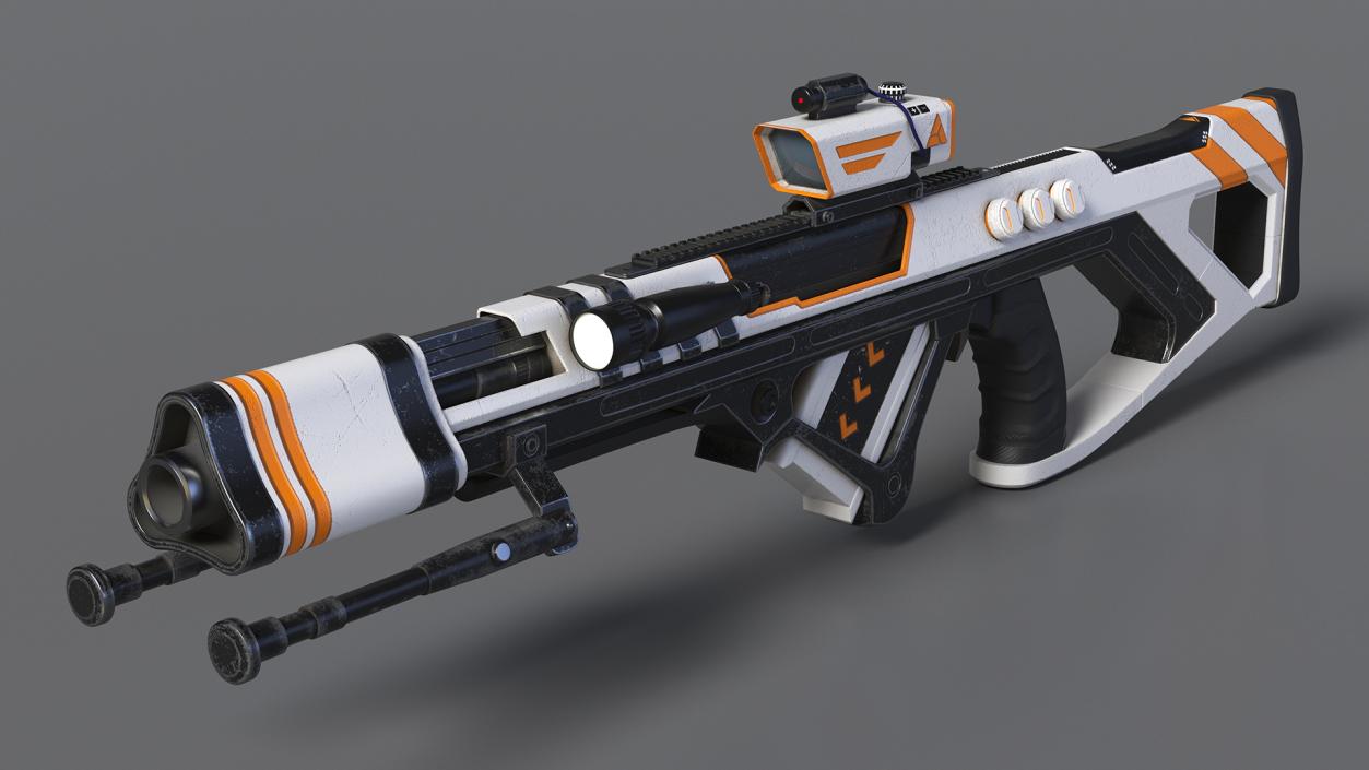 Futuristic Assault Weapon 2 3D