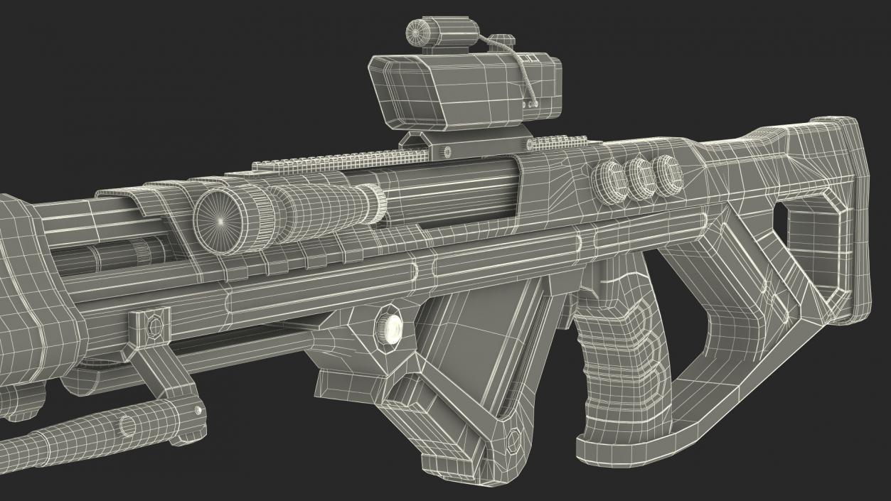 Futuristic Assault Weapon 2 3D