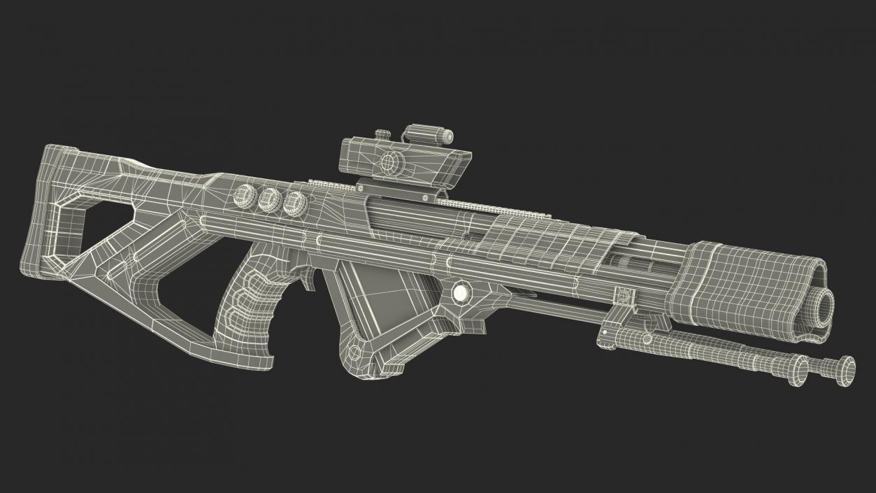 Futuristic Assault Weapon 2 3D