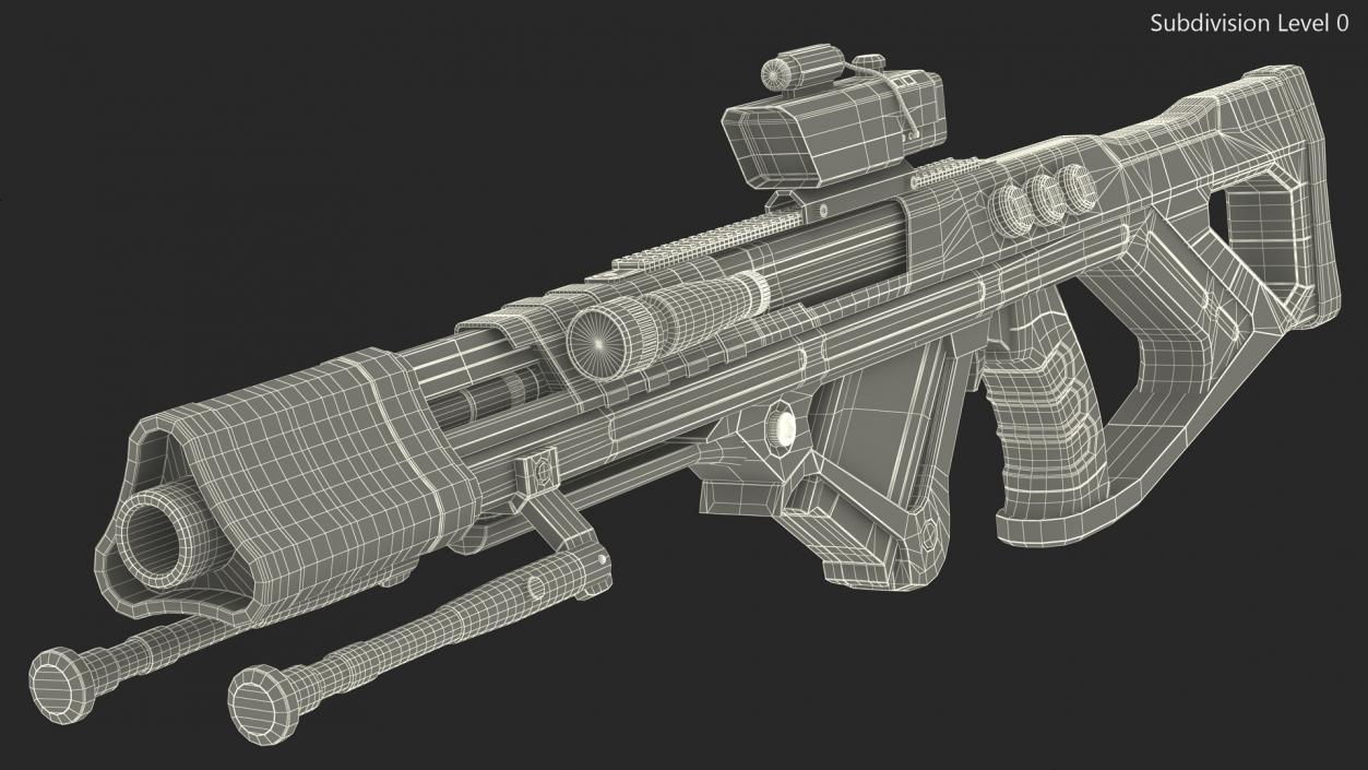 Futuristic Assault Weapon 2 3D