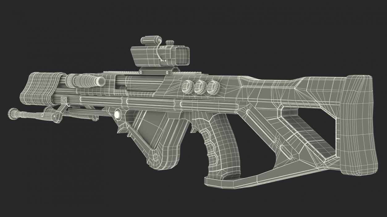 Futuristic Assault Weapon 2 3D