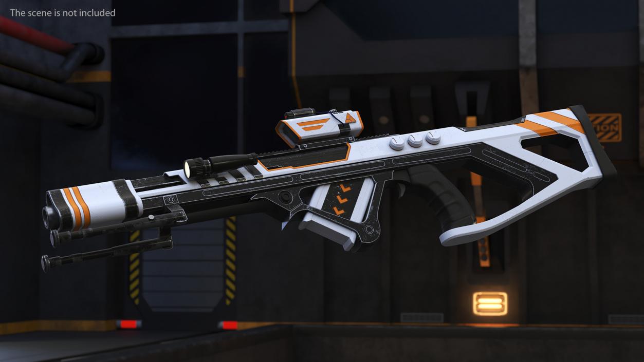 Futuristic Assault Weapon 2 3D