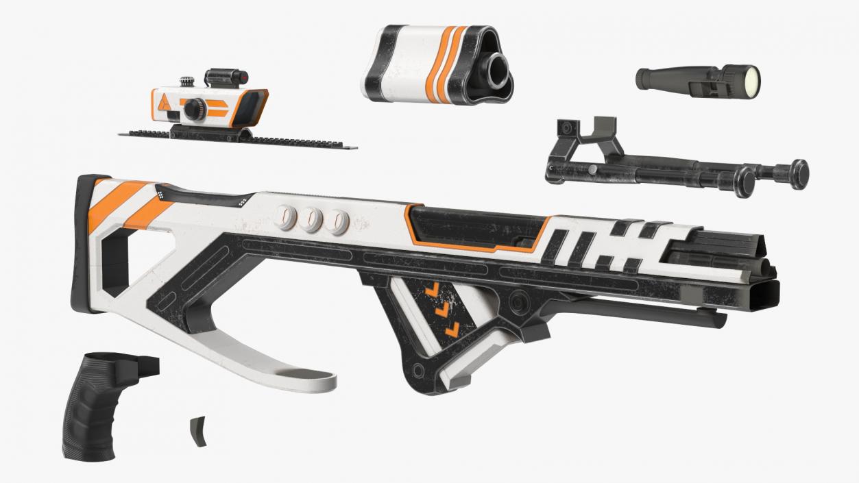 Futuristic Assault Weapon 2 3D