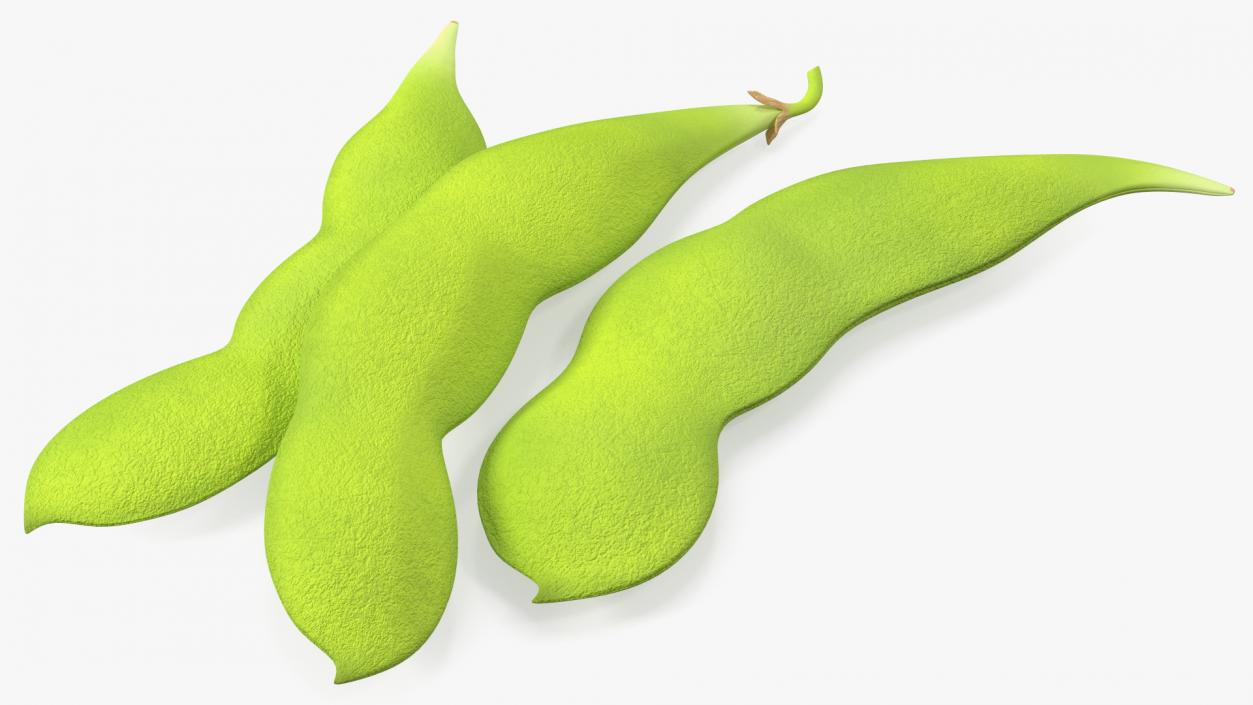 Edamame Green Soybeans Closed 3D model