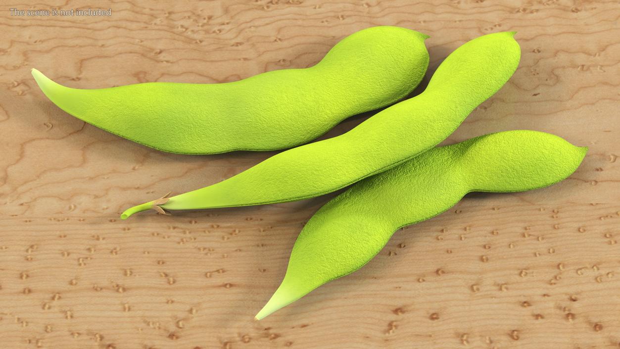 Edamame Green Soybeans Closed 3D model