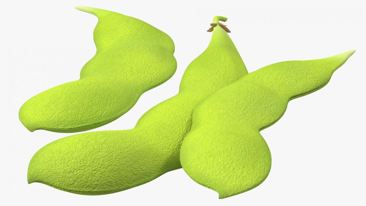 Edamame Green Soybeans Closed 3D model