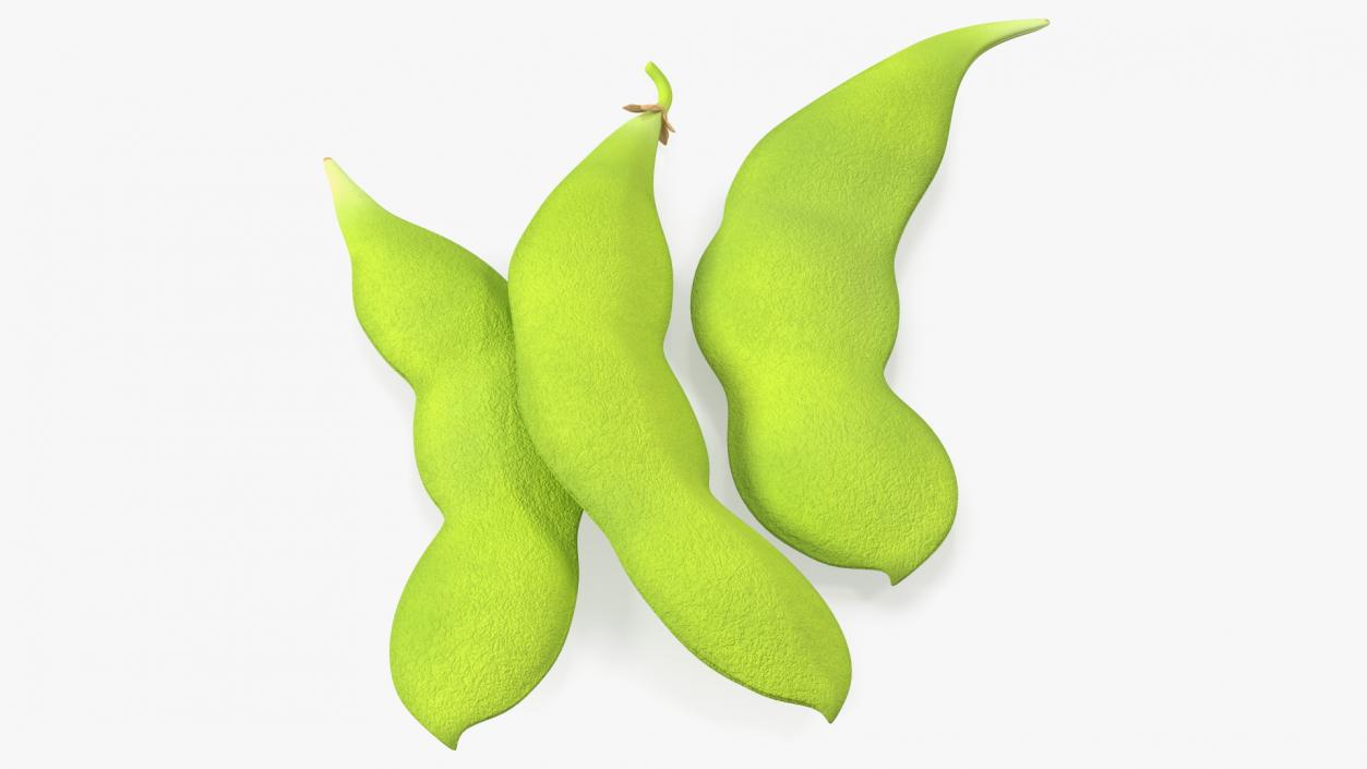 Edamame Green Soybeans Closed 3D model