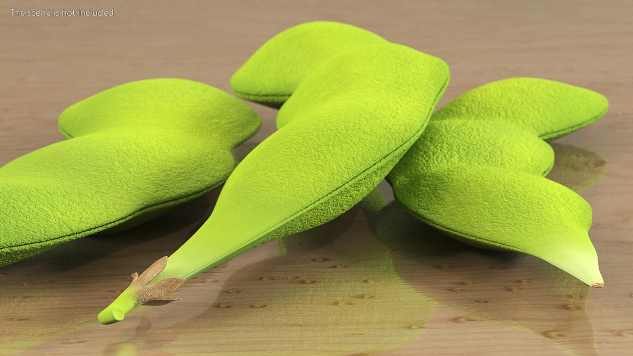 Edamame Green Soybeans Closed 3D model