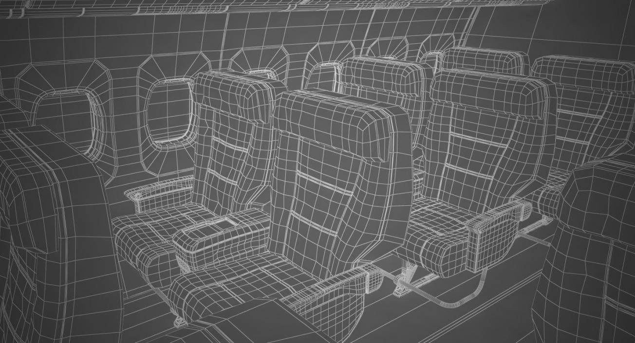 3D model Boeing 737 800 with Interior Delta Air Lines Rigged for Cinema 4D