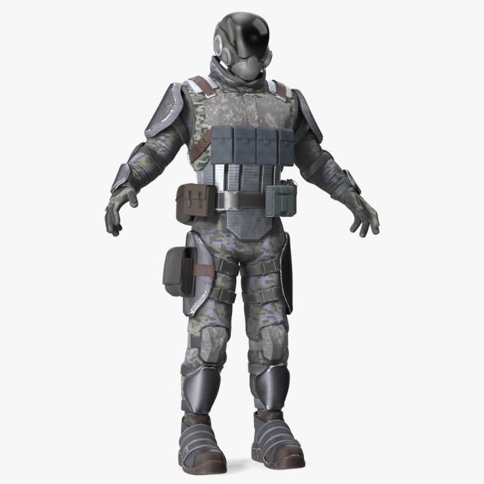 3D Future Soldier A-pose