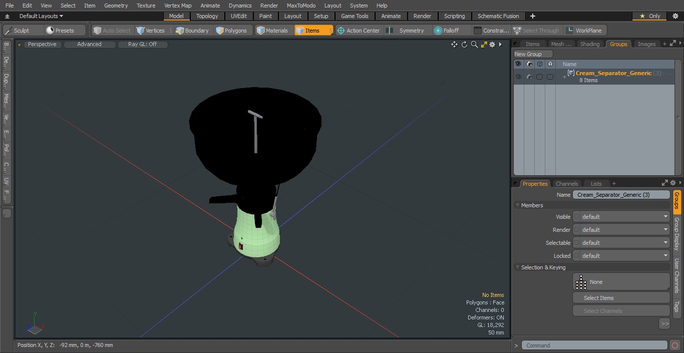 3D Cream Separator Generic model