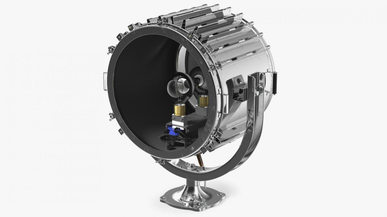 3D High Power Marine Suez Canal Searchlight Chrom