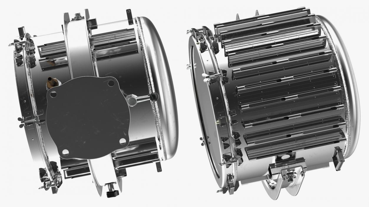 3D High Power Marine Suez Canal Searchlight Chrom