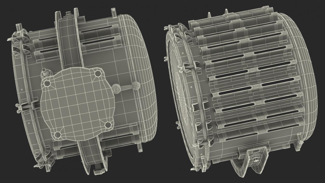 3D High Power Marine Suez Canal Searchlight Chrom