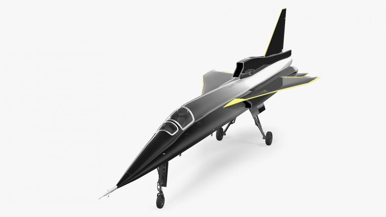 3D Experimental Supersonic Dark Grey model