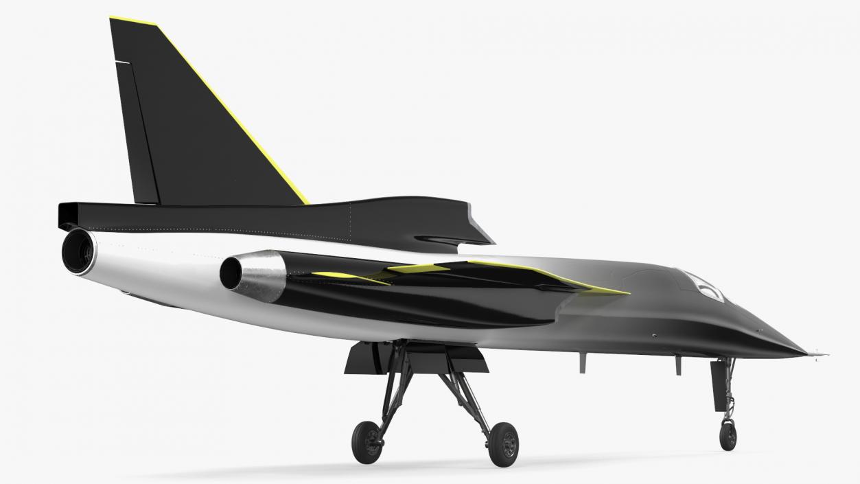 3D Experimental Supersonic Dark Grey model