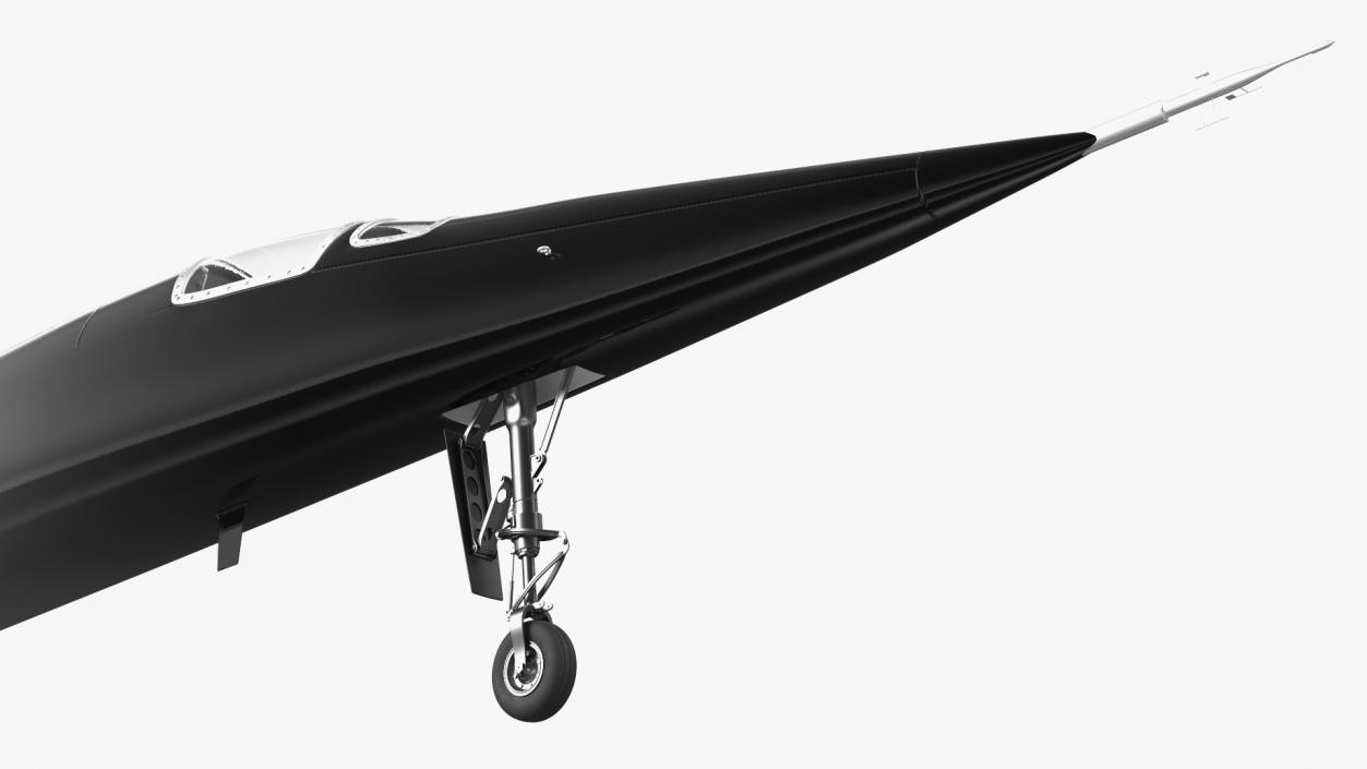 3D Experimental Supersonic Dark Grey model