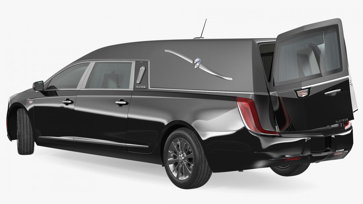 Cadillac Platinum Phoenix Hearse 2019 Rigged 3D model