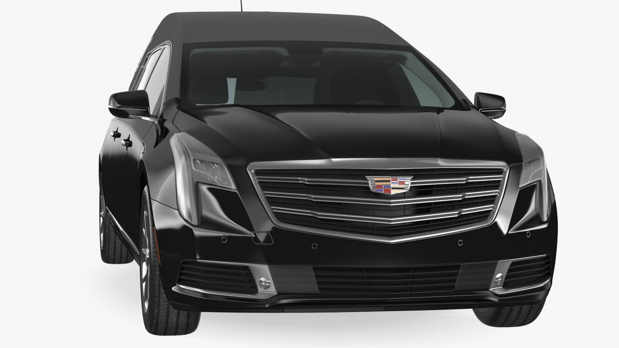 Cadillac Platinum Phoenix Hearse 2019 Rigged 3D model