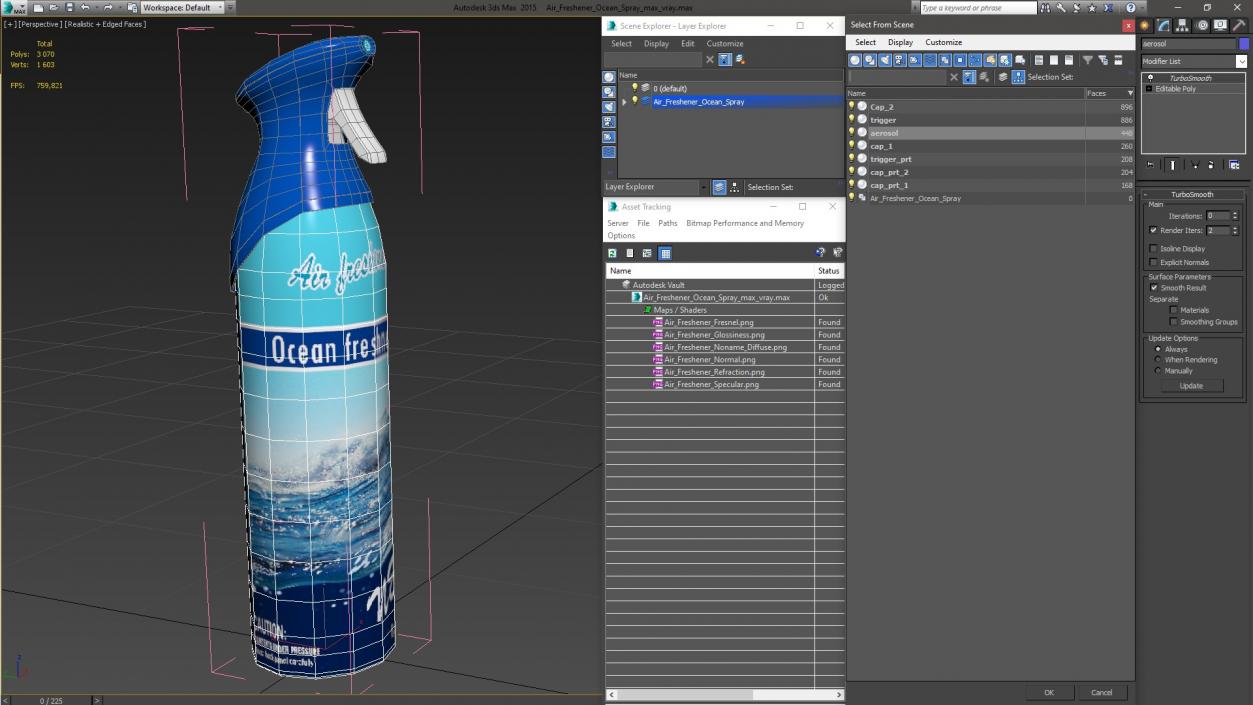 3D model Air Freshener Ocean Spray