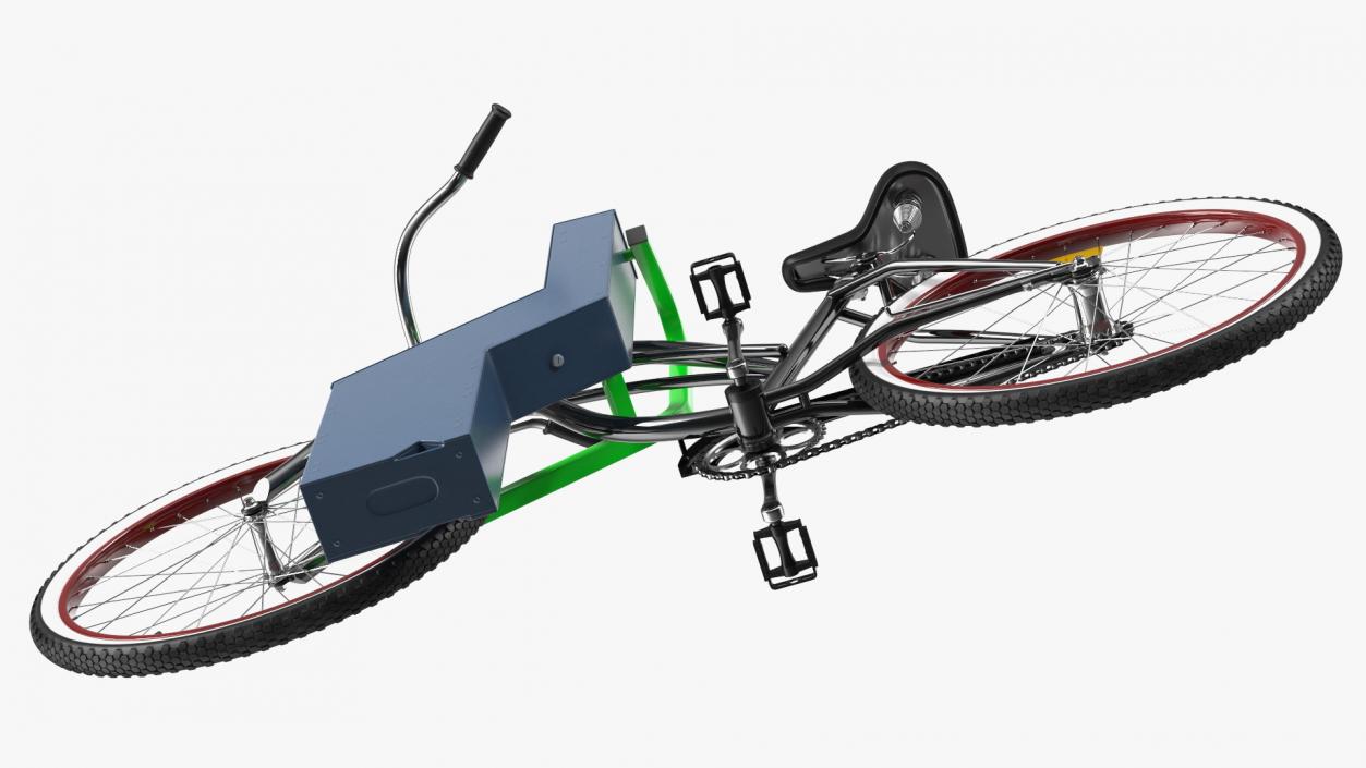 3D model Bike Parked in Smart Bikeep Parking