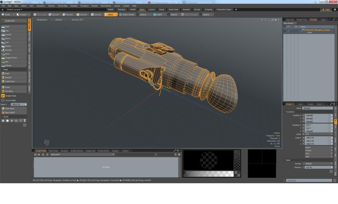 3D model Thermal Weapon Scope