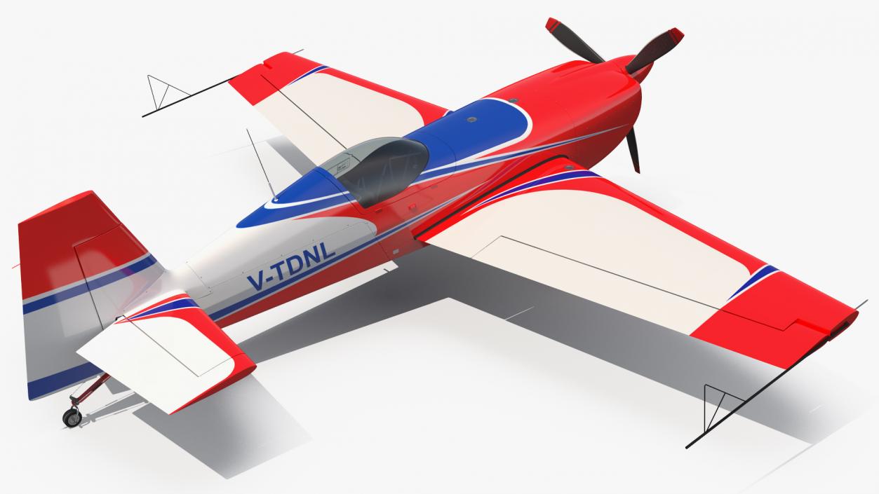 Aerobatic Monoplane Extra EA-300 Rigged 3D model