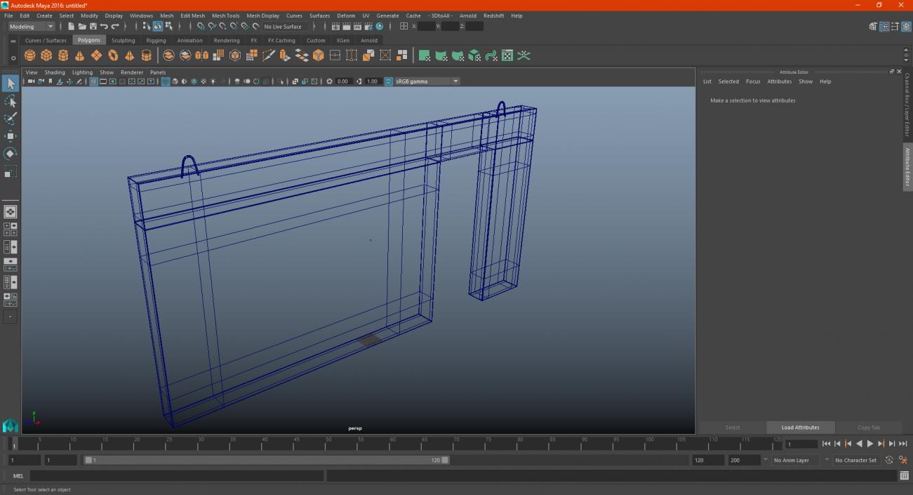 Concrete Panel Door 3D model