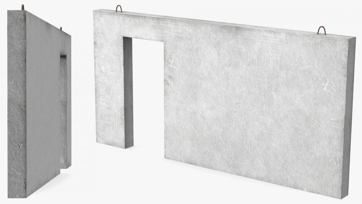 Concrete Panel Door 3D model