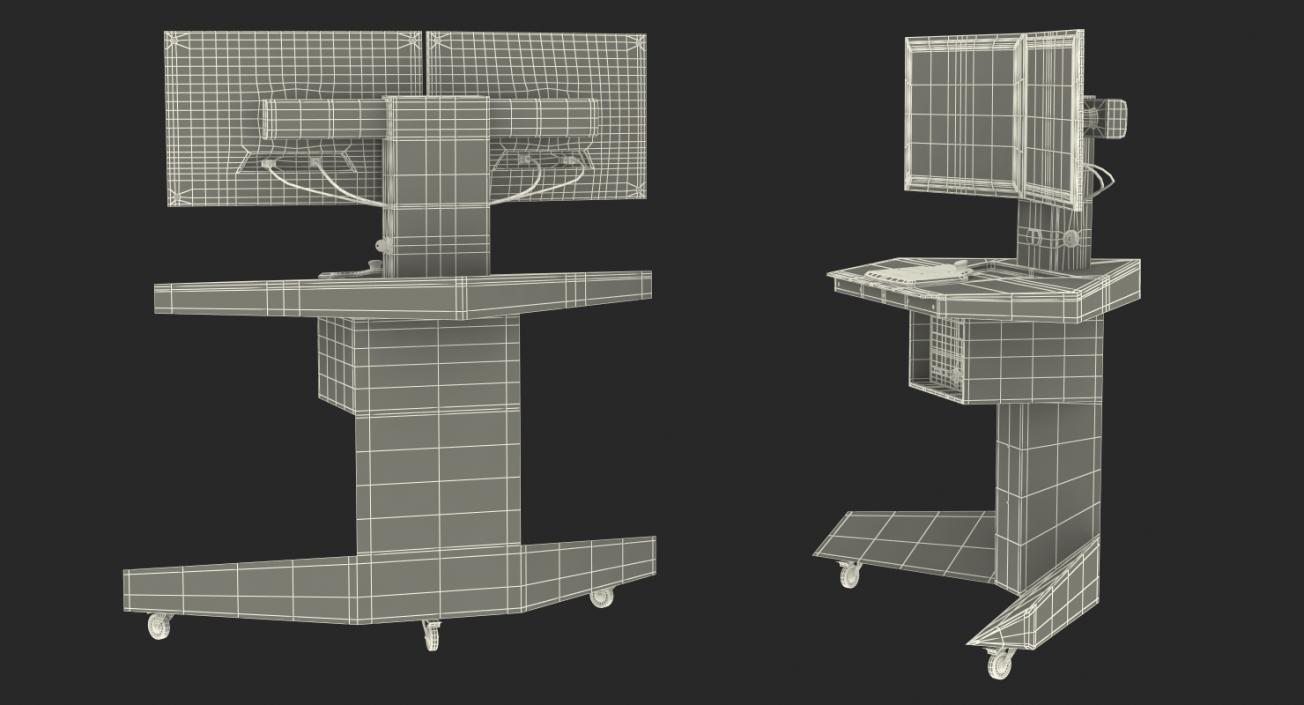 3D Mobile Control Panel Table