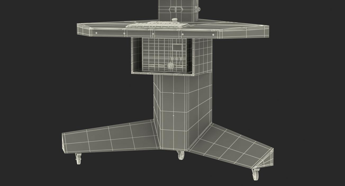 3D Mobile Control Panel Table