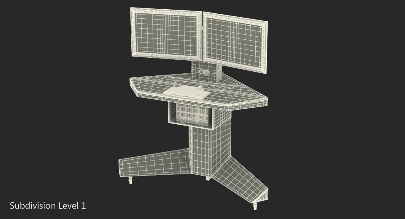 3D Mobile Control Panel Table