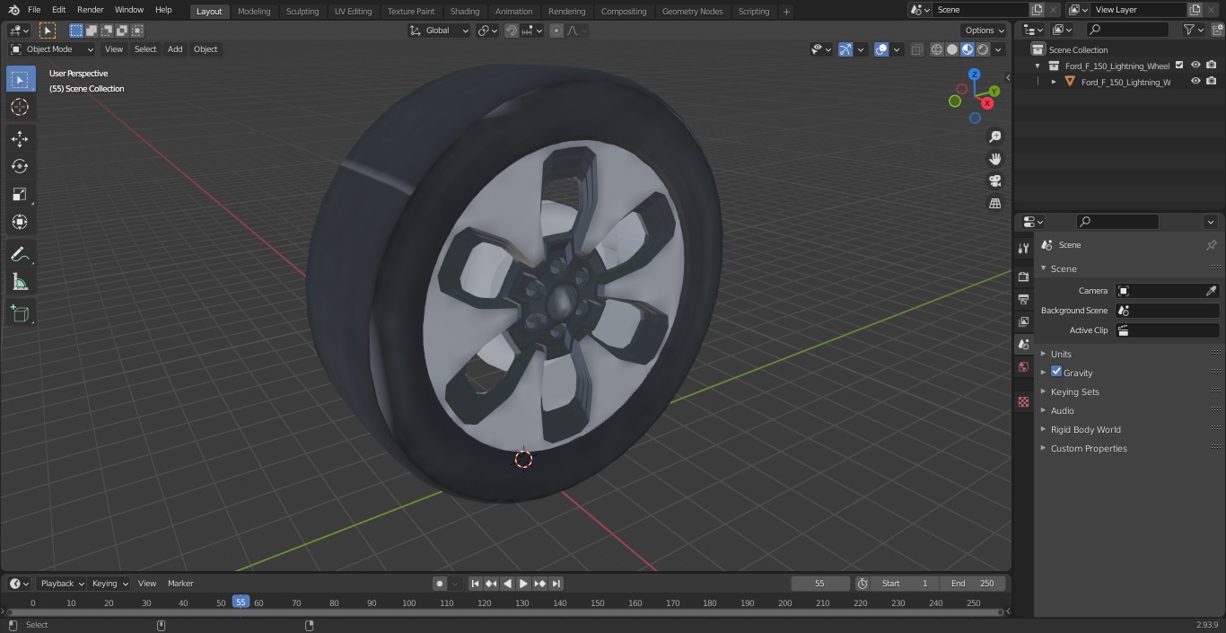 3D Ford F-150 Lightning Wheel