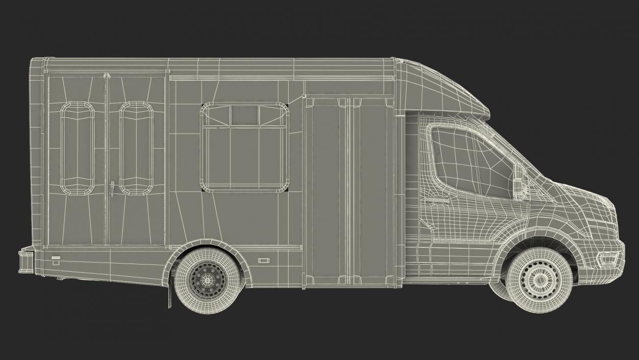 Passenger Shuttle Bus Rigged for Cinema 4D 3D