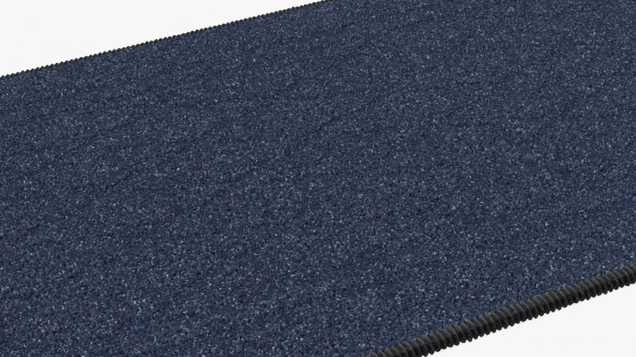 3D Blue Anti-Slip Floor Carpet Fur