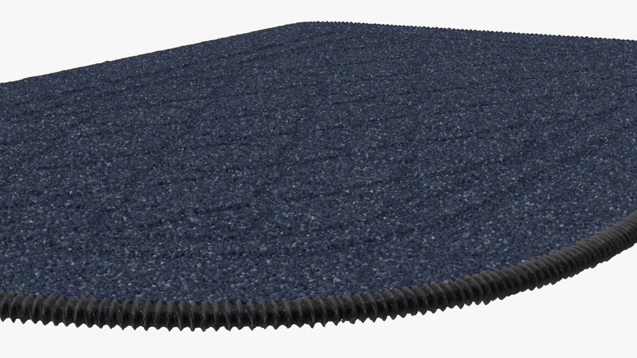 3D Blue Anti-Slip Floor Carpet Fur