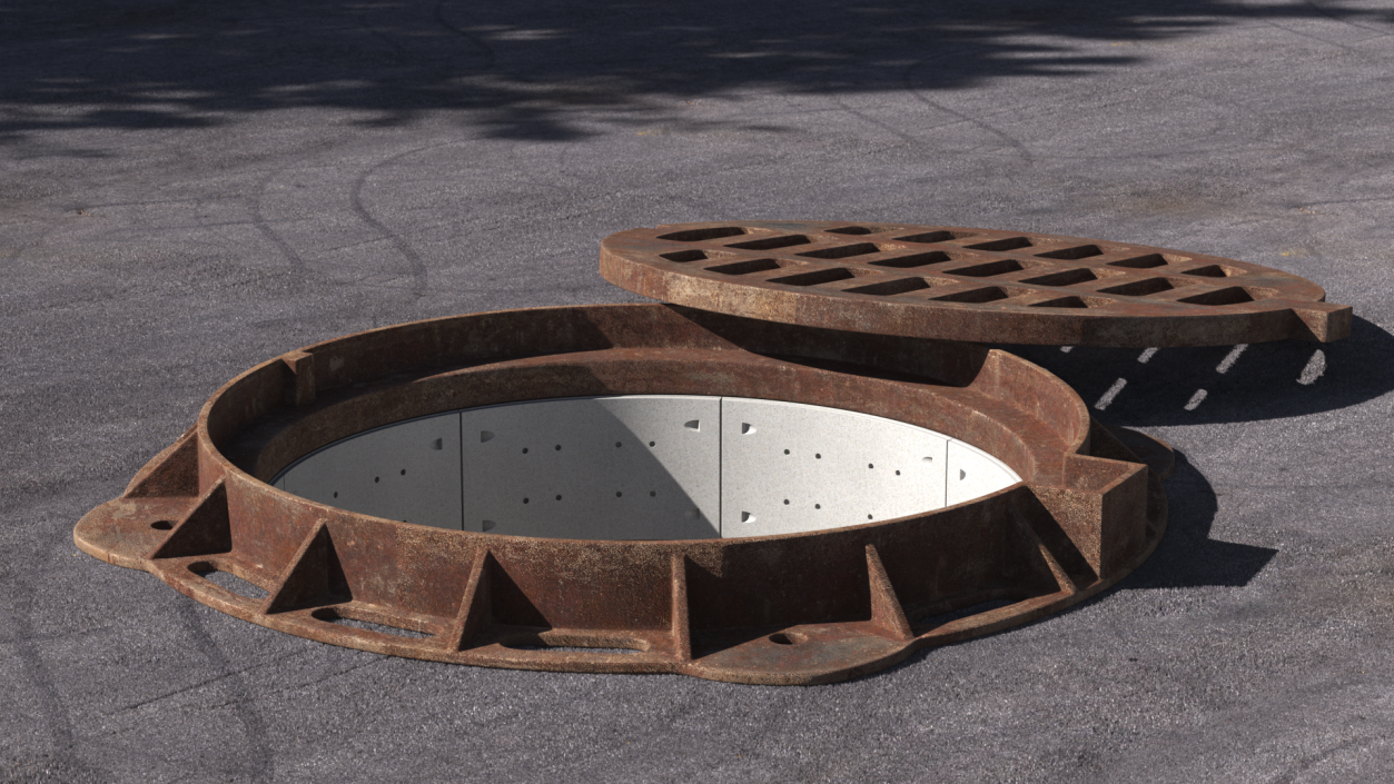 3D Rusty Storm Water Sewer model