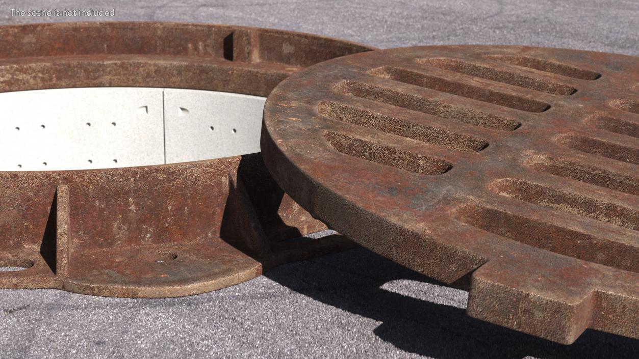 3D Rusty Storm Water Sewer model