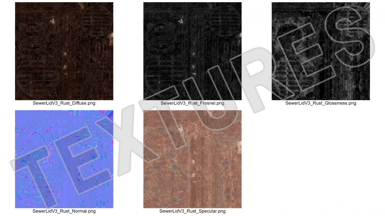 3D Rusty Storm Water Sewer model