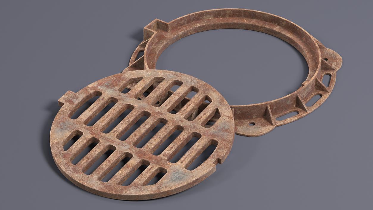 3D Rusty Storm Water Sewer model